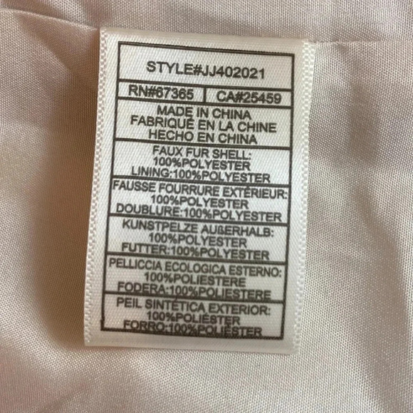 Soft faux fur cardigan jacket, Bb Dakota, size L, Lined, Worn 2x! - Picture 8 of 10